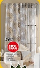 Rideau à œillets métallisé Mogador 140x260cm en promo chez Maxi Bazar Pontoise à 15,99 €