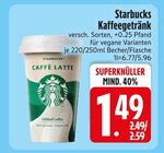 Kaffeegetränk im EDEKA Prospekt Kaffeegetränk von Starbucks im aktuellen EDEKA Prospekt für 1,49 €
