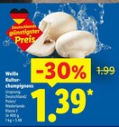 Weiße Kulturchampignons im aktuellen Lidl Prospekt für 1,39 €