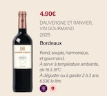 Bordeaux 2025 - DAUVERGNE ET RANVIER - Monoprix Antibes à Antibes Bordeaux 2025 - DAUVERGNE ET RANVIER en promo chez Monoprix Antibes Antibes à 4,90 €
