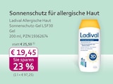 Allergische Haut Sonnenschutz-Gel LSF30 bei mea - meine apotheke im Prospekt "" für 19,45 €