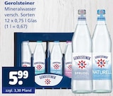 Mineralwasser im Angebot bei Getränkewelt in Essen Mineralwasser Angebote von Gerolsteiner bei Getränkewelt Essen für 5,99 €