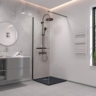 Paroi de douche 90 cm avec étagere et porte-serviette à Brico Dépôt dans Molineuf Paroi de douche 90 cm avec étagere et porte-serviette à Brico Dépôt dans Molineuf