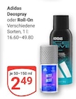 Deospray im Angebot bei GLOBUS in Hürth Deospray Angebote von Adidas bei GLOBUS Hürth für 2,49 €
