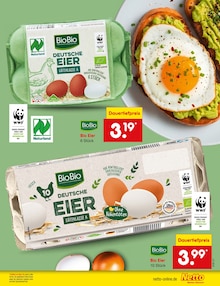 Eier im Netto Marken-Discount Prospekt "Aktuelle Angebote" mit 74 Seiten (Erlangen)