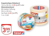Doppelseitiges Klebeband im Angebot bei GLOBUS in Koblenz Doppelseitiges Klebeband Angebote von tesa bei GLOBUS Koblenz für 3,99 €