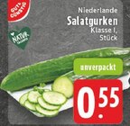 E center Borken - Salatgurken Angebot im Prospekt Salatgurken bei E center im Borken Prospekt für 0,55 €