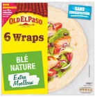 WRAPS AU BLÉ NATURE EXTRA MOELLEUX - OLD EL PASO en promo chez Intermarché WRAPS AU BLÉ NATURE EXTRA MOELLEUX - OLD EL PASO dans le catalogue Intermarché