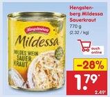 Mildessa Sauerkraut im Angebot bei Netto Marken-Discount in Amberg Mildessa Sauerkraut Angebote von Hengstenberg bei Netto Marken-Discount Amberg für 1,79 €