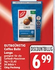 Coffee Balls Lungo von GUT&GÜNSTIG für 6,99 € bei EDEKA im Angebot Coffee Balls Lungo von GUT&GÜNSTIG im aktuellen EDEKA Prospekt