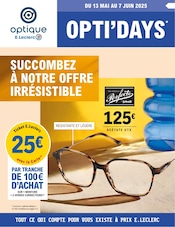 Catalogue Supermarchés E.Leclerc en cours à Ile Grande et alentours, "OPTI'DAYS", 4 pages, 13/05/2025 - 07/06/2025