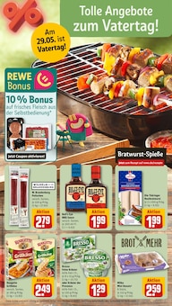 Bratwurst im REWE Prospekt "Dein Markt" mit 34 Seiten (Erfurt)