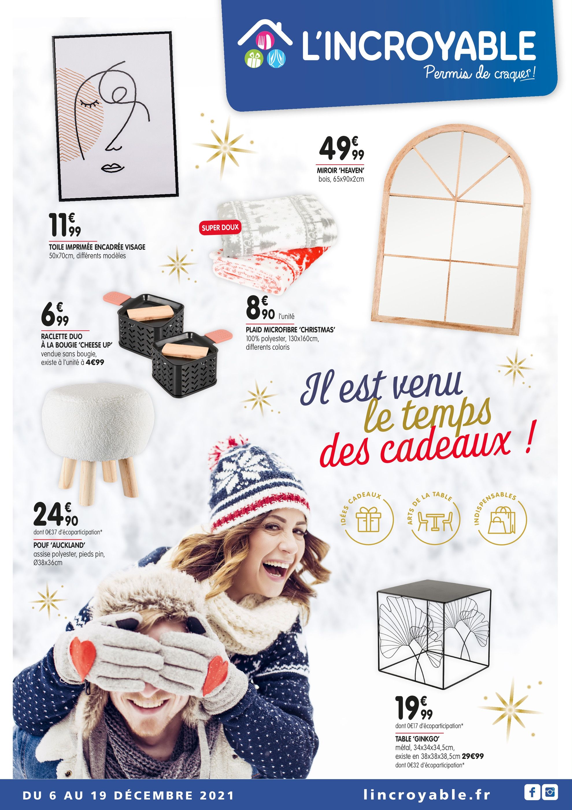 Catalogue L'incroyable à Le Chesnay, avec 8 pages Prospectus L'incroyable à Le Chesnay, "Il est venu le temps des cadeaux !", 8 pages, 06/12/2021 - 19/12/2021