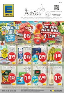 EDEKA Prospekt der Woche "Aktuelle Angebote" Seite 1, 20.10.2025 bis 25.10.2025 für Herzogenrath Aktueller EDEKA Prospekt "Aktuelle Angebote" Seite 1 von 24 Seiten für Herzogenrath