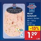Aktuelle Wurst Angebote bei Netto Marken-Discount in Magdeburg Aktuelles Wurst-Aufschnitt Angebot bei Netto Marken-Discount in Magdeburg ab 1,29 €