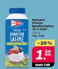 Frische Konditorsahne 35 % Fett von Hansano im aktuellen Netto mit dem Scottie Prospekt