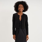 Veste boléro courte ajustée noir femme dans le catalogue La Halle