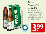 Aktuelles Veltins, Pilsener, V+ oder Beck's Angebot bei famila Nordost in Stralsund ab 3,99 €