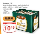 Pils Angebote von Bitburger bei GLOBUS Homburg für 10,49 €