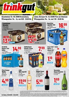 Bier im aktuellen Trinkgut Prospekt (Rosenheim) Bier im Trinkgut Prospekt "Aktuelle Angebote" mit 4 Seiten (Rosenheim)