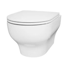 Cuvette WC suspendue céramique carénée sans rebord et vortex CALICIA 35 x 36 x 53 cm à Brico Dépôt dans Sommeville
