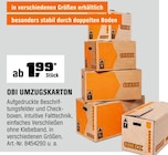 Umzugskarton Angebote von OBI bei OBI Lehrte für 1,99 €