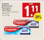 Zahncreme Sensation oder Max bei WEZ im Petershagen Prospekt für 1,11 €
