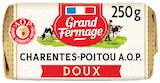 Beurre moulé AOP Charentes Poitou doux - GRAND FERMAGE en promo chez Intermarché Super Rueil-Malmaison à 1,99 €