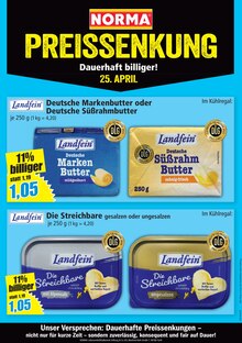 Butter im Norma Prospekt "Mehr fürs Geld" mit 27 Seiten (Gelsenkirchen)