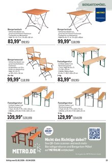 Bierzeltgarnitur im METRO Prospekt "Wochenangebote SCO + Outdoor" mit 76 Seiten (Berlin)