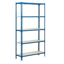 Simonrack Metall-Schwerlastregal Simonclick (L x B x H: 40 x 90 x 180 cm, Traglast: 180 kg/Boden, Anzahl Böden: 5 Stk., Stecken, Blau/Weiß) Angebot in Sandhagen b Bad Doberan im aktuellen Prospekt bei BAUHAUS in Sandhagen b Bad Doberan