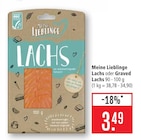 Lachs Angebote von Meine Lieblinge bei Marktkauf Filderstadt für 3,49 €