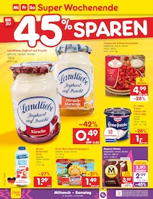 Sahne im Netto Marken-Discount Prospekt "Aktuelle Angebote" mit 66 Seiten (Bremerhaven)