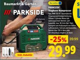 Tragbarer Kompressor im Angebot bei Lidl in Konstanz Tragbarer Kompressor Angebote von PARKSIDE bei Lidl Konstanz für 29,99 €