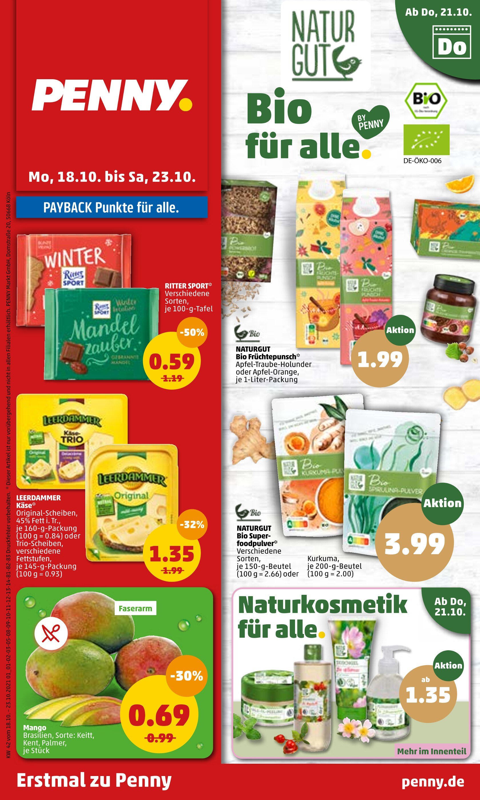 Penny-Markt Prospekt für Braunschweig mit 46 Seiten Penny-Markt Prospekt für Braunschweig: "Erstmal zu Penny", 46 Seiten, 18.10.2021 - 23.10.2021