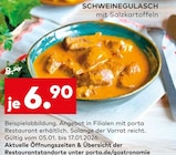 Schweinegulasch im aktuellen porta Möbel Prospekt