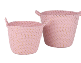 Lot de 2 paniers en promo chez Bazarland Lot de 2 paniers dans le catalogue Bazarland