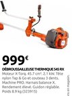 Débroussailleuse Thermique 545 RX - Husqvarna - Rural Master à Orléans Débroussailleuse Thermique 545 RX - Husqvarna en promo chez Rural Master Orléans à 999,00 €