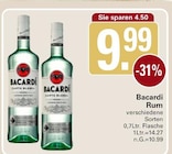 Rum im WEZ Prospekt zum Preis von 9,99 €