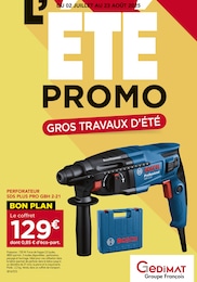 Prospectus Gedimat à Saint-Flour, "L'ÉTÉ PROMO : GROS TRAVAUX D'ÉTÉ", 16 pages, 02/07/2025 - 23/08/2025