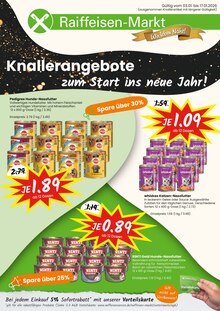 Katzenfutter im Raiffeisen Rhein-Ahr-Eifel Handelsgesellschaft mbH Prospekt "Knallerangebote zum Start ins neue Jahr!" mit 8 Seiten (Trier)