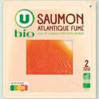 Saumon Atlantique Fumé - U BIO en promo à 2,88 € chez U Express Saumon Atlantique Fumé - U BIO dans le catalogue U Express