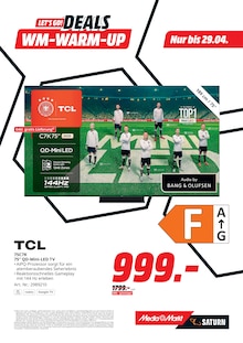 Fernseher im MediaMarkt Saturn Prospekt "LET'S GO! DEALS WM-WARM-UP" mit 20 Seiten (Pforzheim)