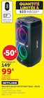 Promo Enceinte Bluetooth Partybox à 99,00 € dans le catalogue Super U à Vénissieux