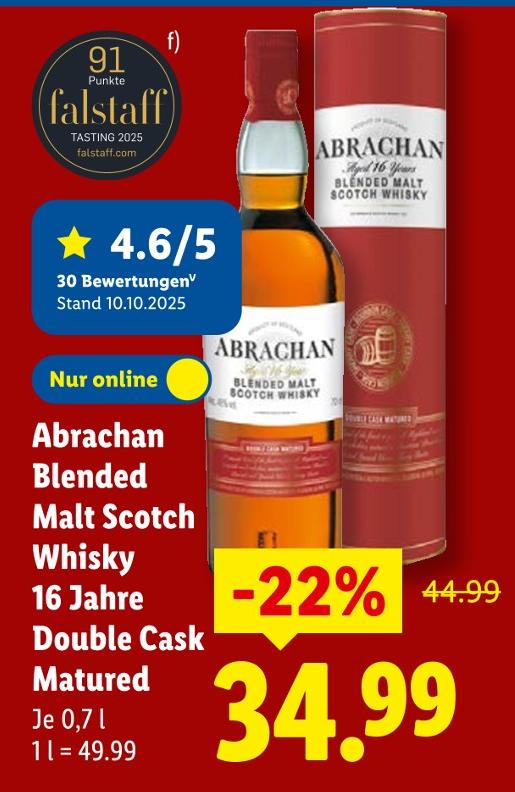 Blended Malt Scotch Whisky 16 Jahre Double Cask Matured