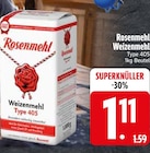 Backzutaten im EDEKA Prospekt Weizenmehl von Rosenmehl im aktuellen EDEKA Prospekt für 1,11 €