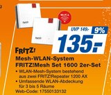 expert Wethau - Mesh-WLAN-System Mesh Set 1600 2er-Set Angebot im Prospekt Mesh-WLAN-System Mesh Set 1600 2er-Set bei expert im Wethau Prospekt für 135,00 €