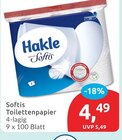 Softis Toilettenpapier von Hakle im aktuellen budni Prospekt
