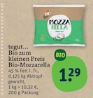 Bio-Mozzarella von tegut... im aktuellen tegut Prospekt für 1,29 €