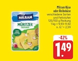 nah und gut Schwanfeld - Käse oder Reibekäse Angebot im Prospekt Käse oder Reibekäse bei nah und gut im Schwanfeld Prospekt für 1,49 €